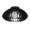 EGLO Cossano 3 plafondlamp - E27 - Ø45 cm - Hout - Zwart