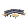 Avalounge loungeset - Aluminium/teakhout - 2-delig