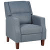 Beliani EGERSUND - TV-fauteuil-Blauw-Polyester