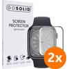 GO SOLID! Screenprotector voor Apple watch Series 8 (45 mm) gehard glas - Duopack