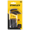 Stanley stiftsleutelset 1,5-10 mm, set van 10 stuks