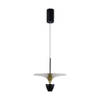 V-TAC VT-7832-BG Design plafondlamp - Design hanglamp - IP20 - Zwart+Goud lamphuis - 9 Watt - 1000 Lumen - 3000K