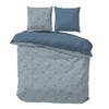 iSleep Dekbedovertrek Debby - Blauw - 2-Persoons 200x200/220 cm