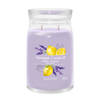 Yankee Candle Geurkaars Large - met 2 lonten - Lemon Lavender - 16 cm / ø 9 cm