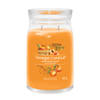 Yankee Candle Geurkaars Large - met 2 lonten - Farm Fresh Peach - 16 cm / ø 9 cm