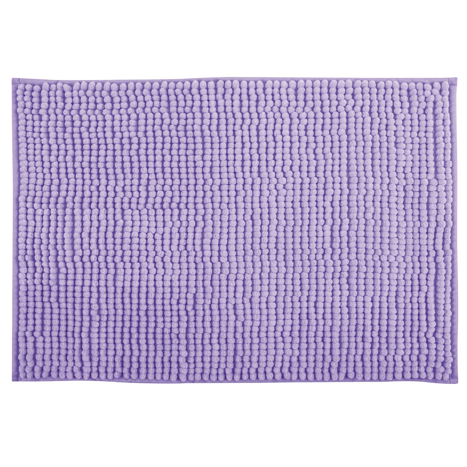 MSV Badkamerkleed/badmat tapijtje voor op de vloer - lila paars - 40 x 60 cm - Microvezel - anti slip