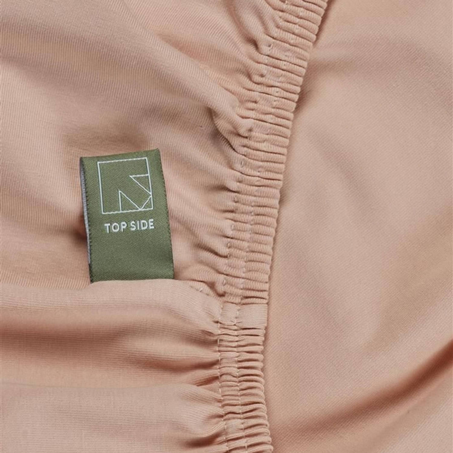 Beddinghouse Dutch Design Jersey Stretch Hoeslaken Nude-1-persoons (90x200-220 cm)