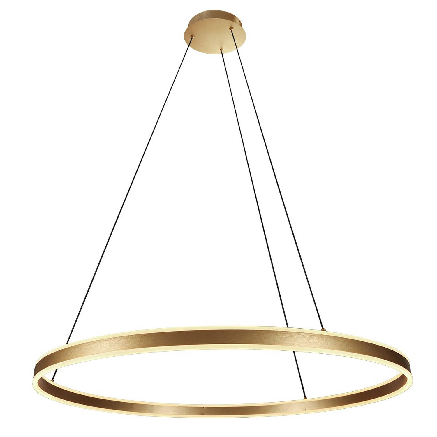 Steinhauer Ringlux hanglamp - ø 100 cm - In hoogte verstelbaar - Ingebouwd (LED) - goud