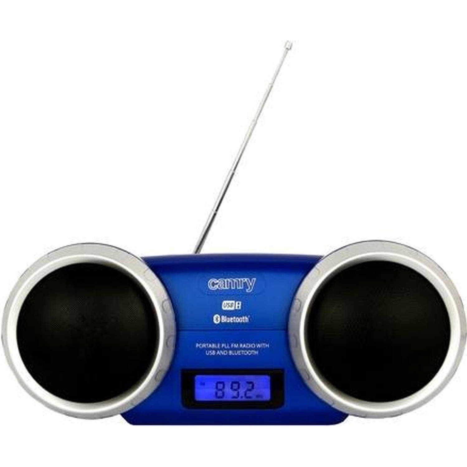 Camry CR 1139 B Bluetooth speaker Blauw 2 speakers lcd scherm