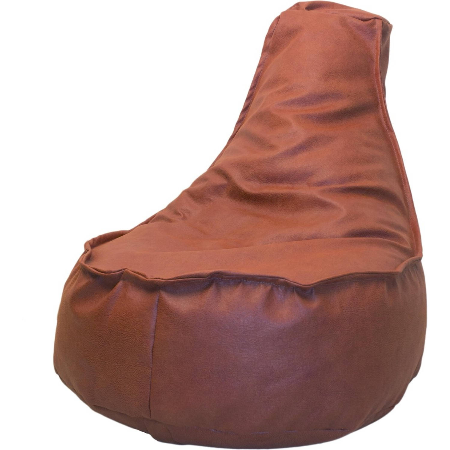 Drop & Sit Leatherlook Stoel Noa Junior – Terra Bruin – 85 x 100 cm