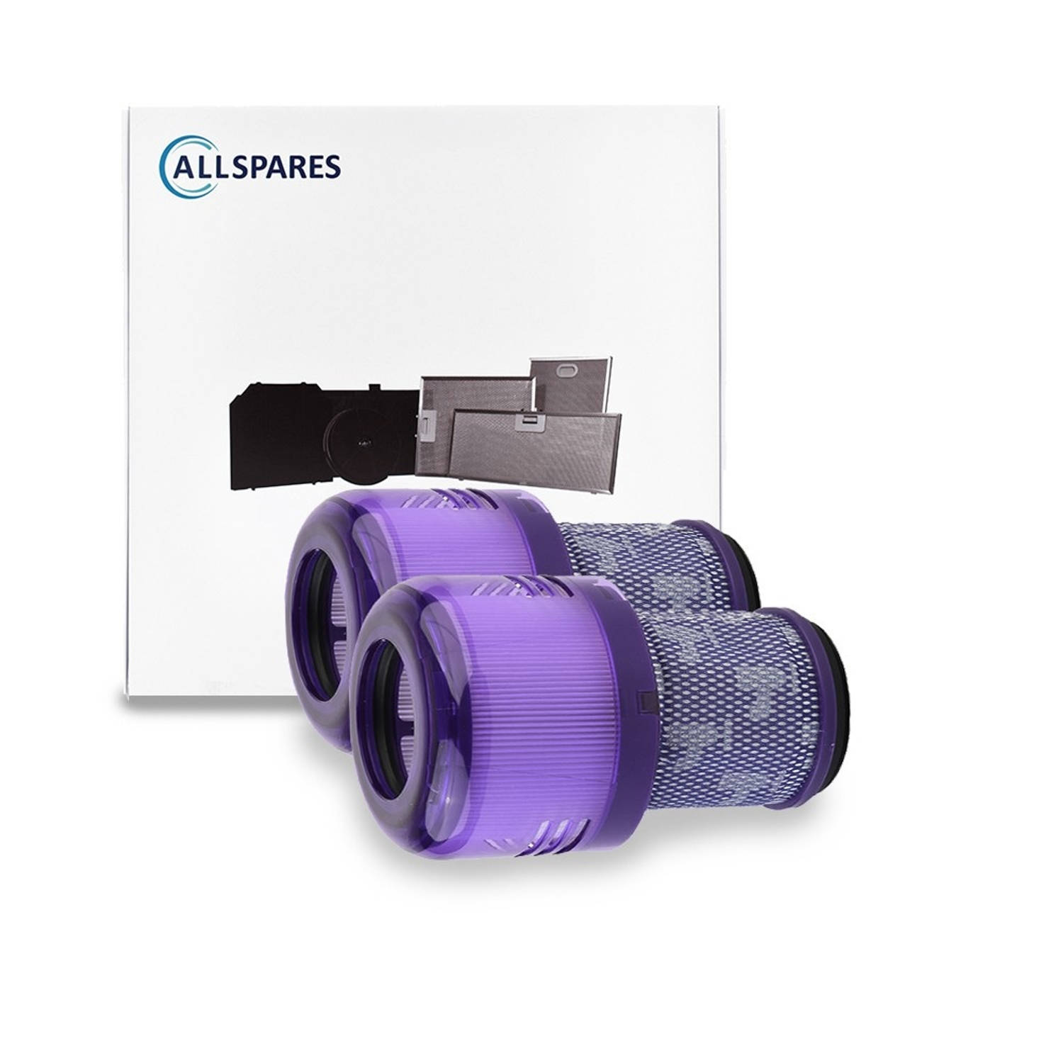 AllSpares HEPA-filter (2 St.) 971517-01 voor Stofzuigers geschikt voor Dyson Outsize-V11 Outsize