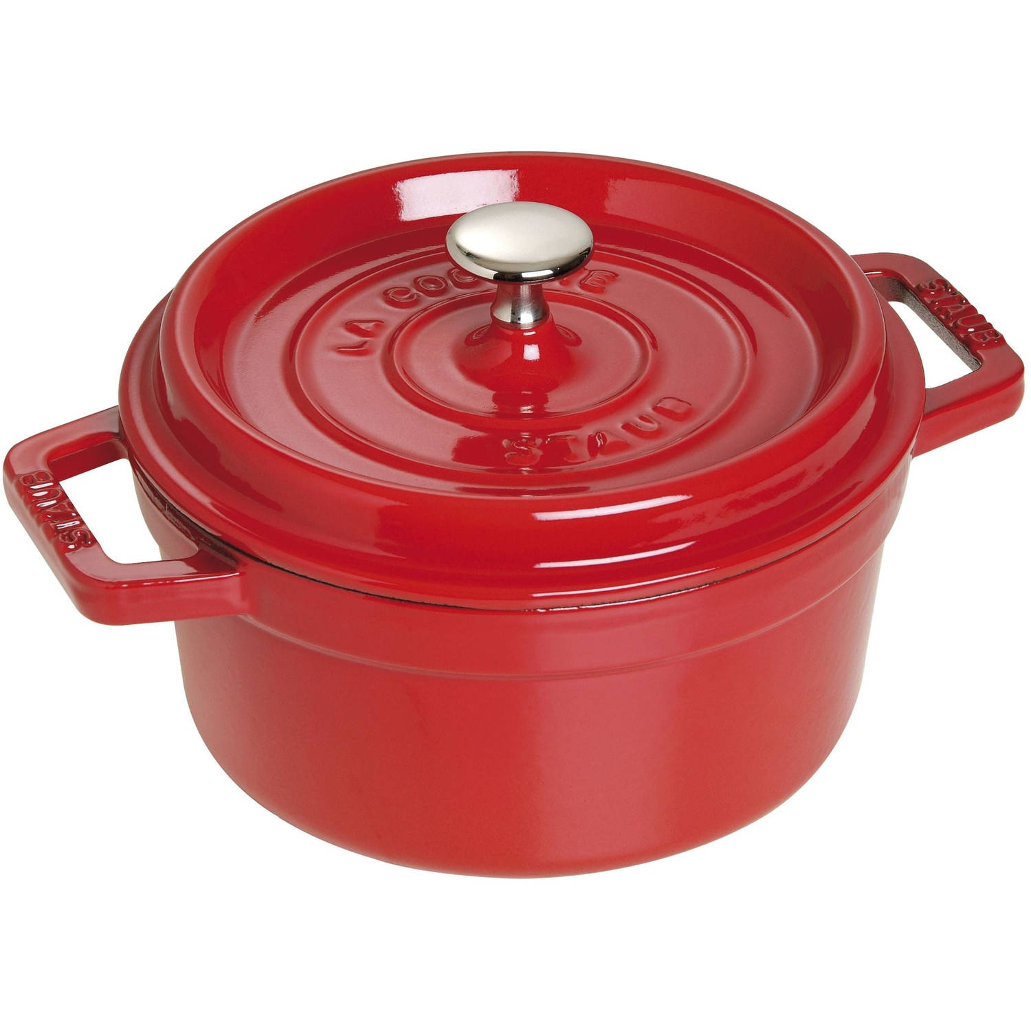 Staub Ronde Stoof--Braadpan 22 cm Kers