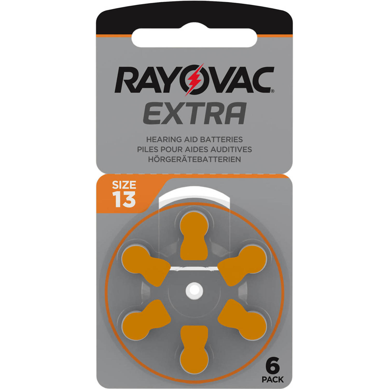 Rayovac Extra Hoorbatterijen 13 Oranje 60 pack