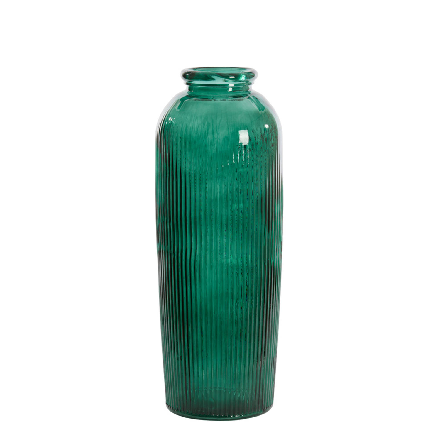 Light & Living - Vaas Ø30x70 cm CAMPOS glas donker groen