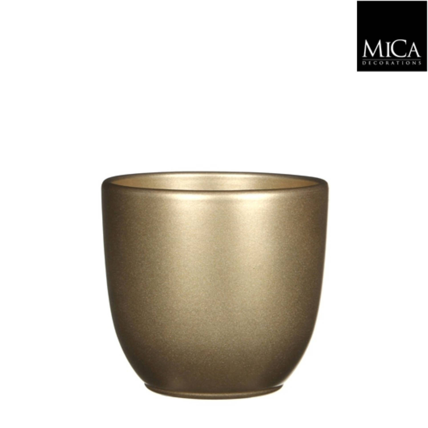Mica Decorations - Tusca pot rond goud h13xd13,5 cm