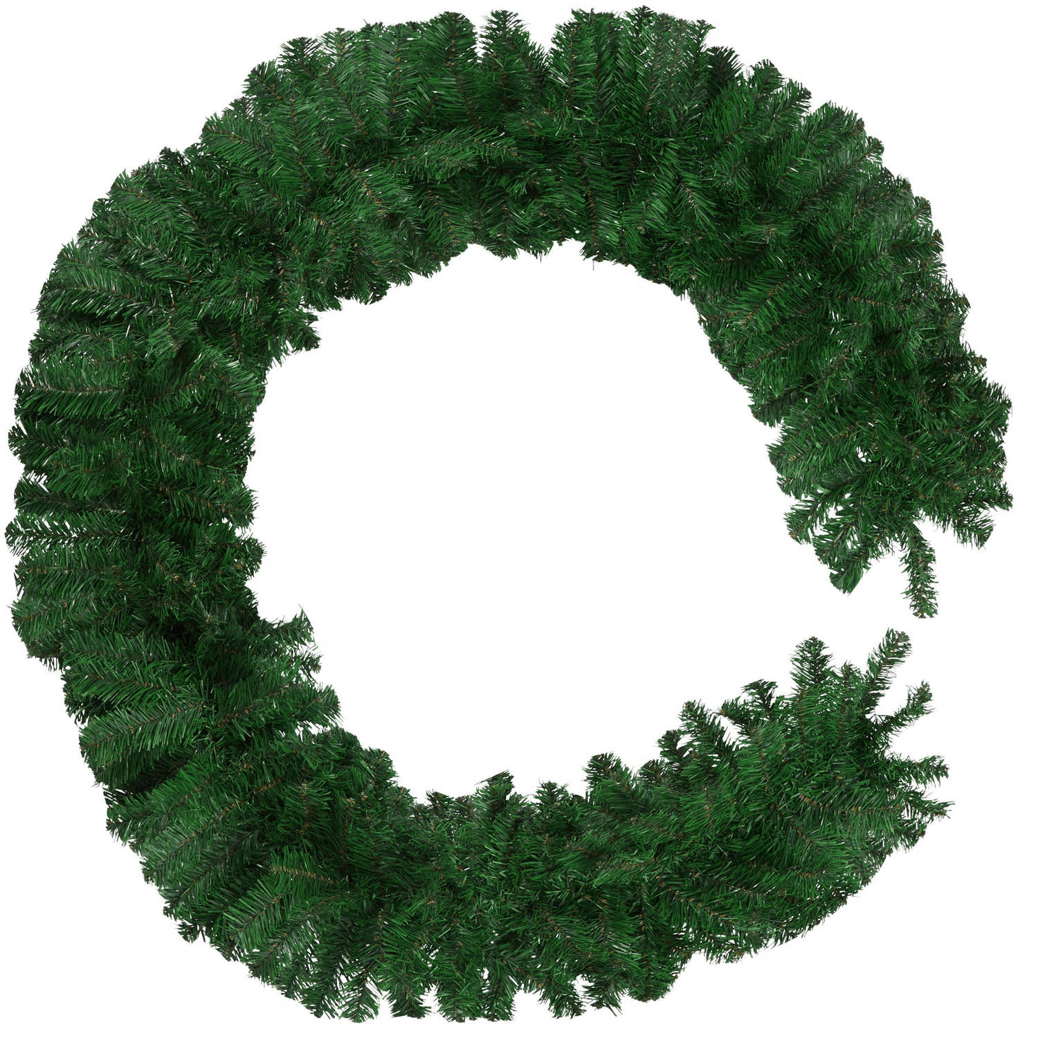 tectake® - Kerstslinger groen - 270 x 30 cm - natuurgetrouw