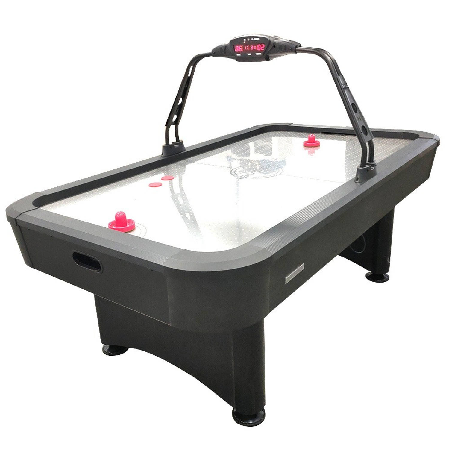 Pegasi Airhockeytafel Vancouver Steel 7ft - Zwart - Airhockey tafel voor thuis