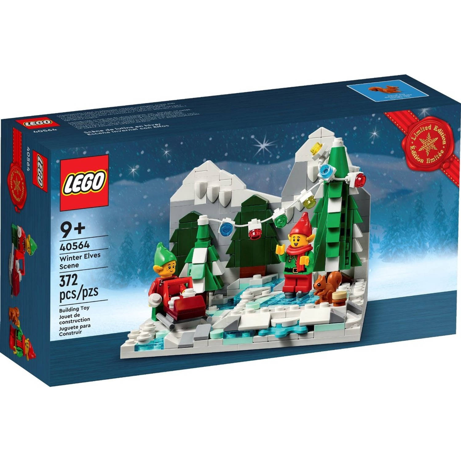 LEGO Wintertafereel met elfen