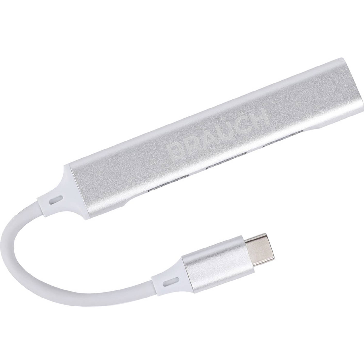Brauch Docking Station 5 in 1 USB-A USB-B USB-C USB-D Mac en Windows Grijs