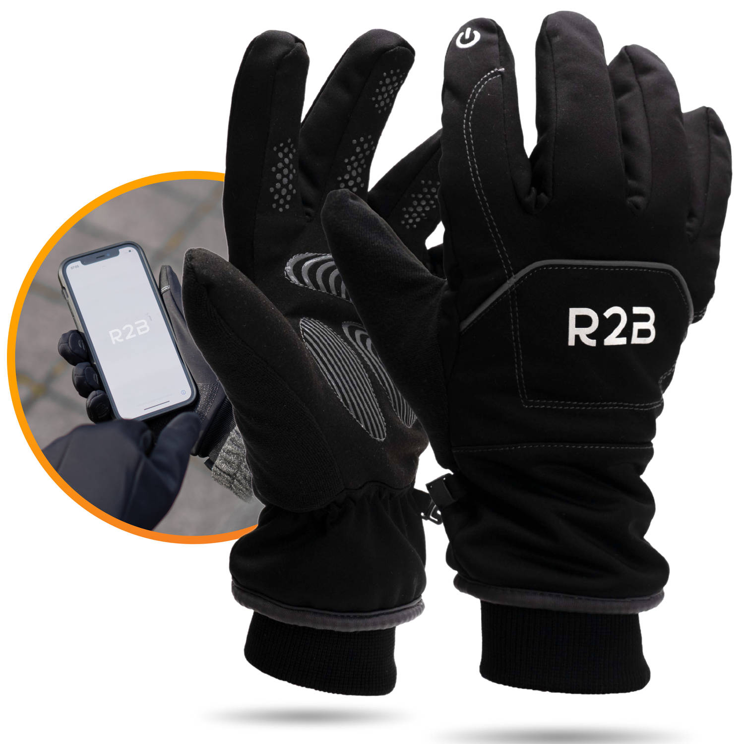 R2B Luxe Touchscreen Handschoenen Winter Maat XXS Waterdichte Handschoenen Heren-Dames Model Brussel