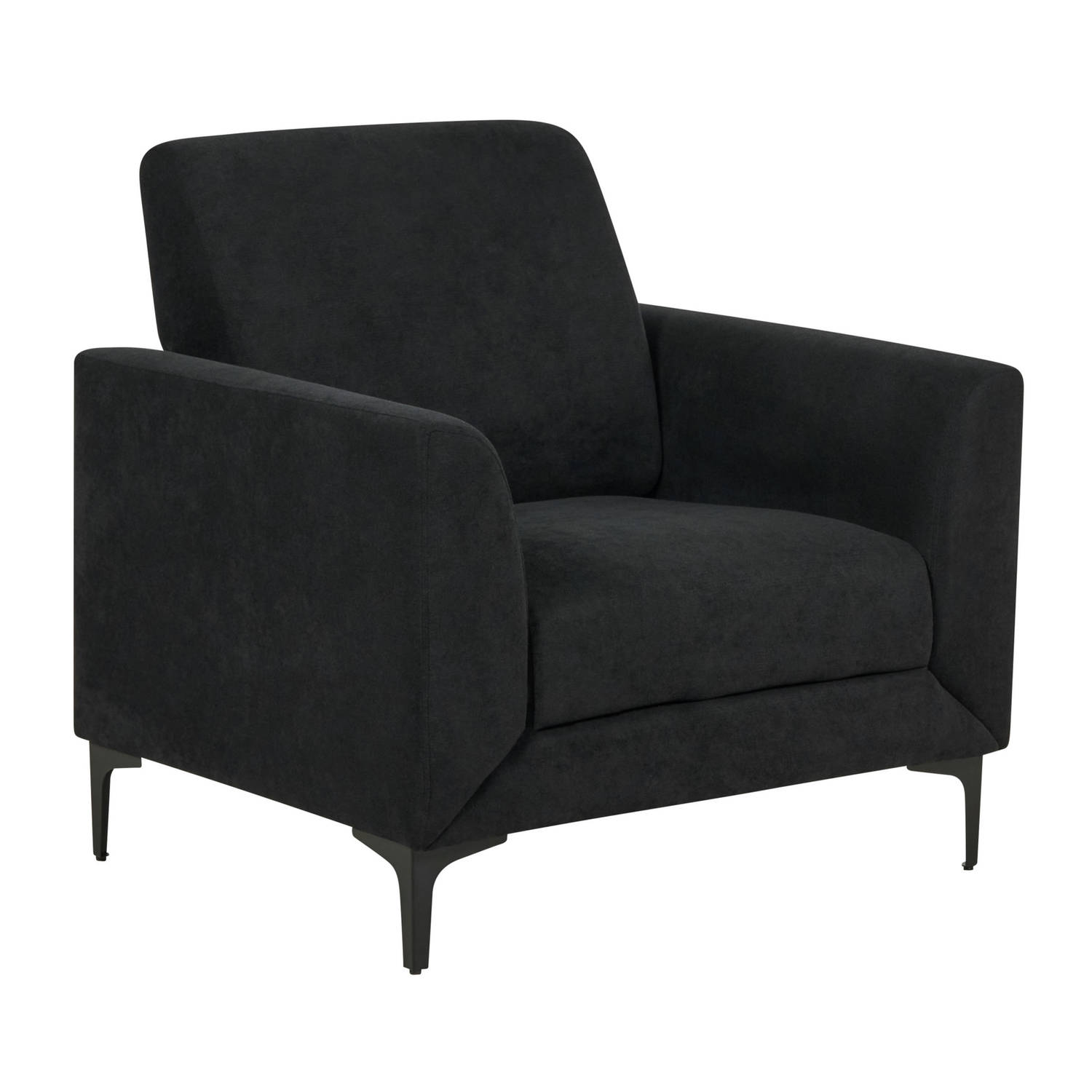 FENES - Fauteuil - Zwart - Stof