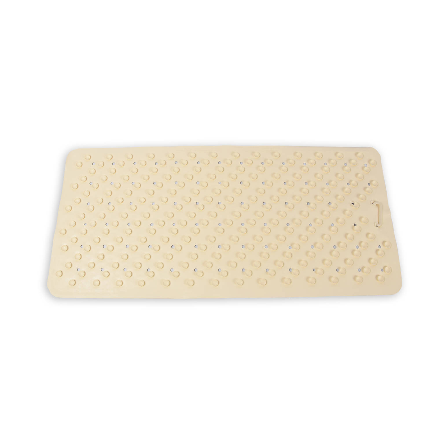 Badmat Crème - 76 x 36 cm - antislip mat - voor bad en douche Rubberen Antislip Douchemat - 36x76 cm | Kwaliteit | Crème | Verkrijgbaar in 9 kleuren