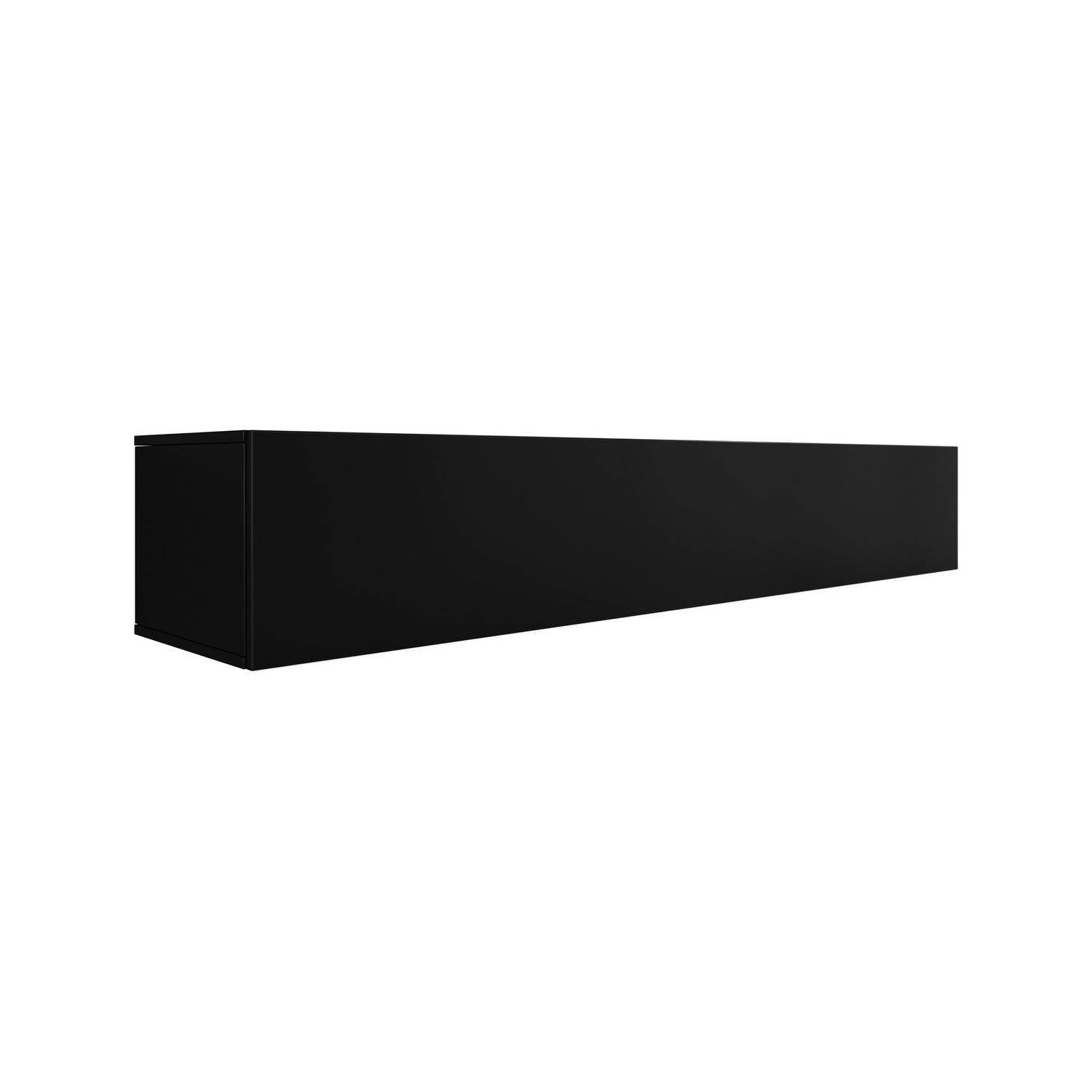 Meubella - TV-Meubel Dario - Mat zwart - 180 cm - met led