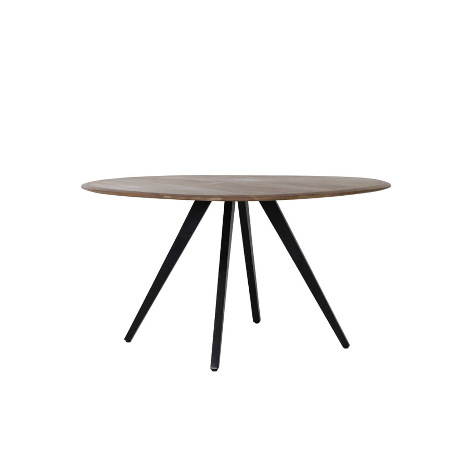 Light&Living Eettafel MIMOSO hout zwart 78 x Ø140