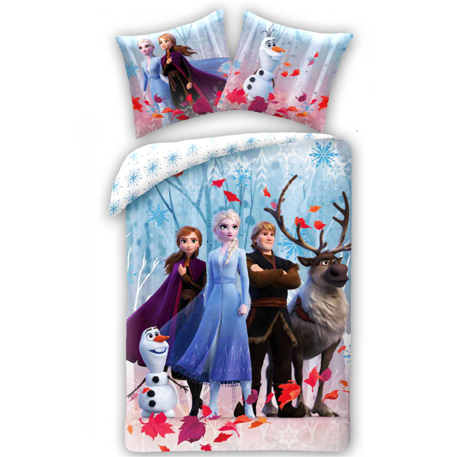 Disney Frozen Dekbedovertrek, Arendelle Eenpersoons 140 x 200 cm Katoen