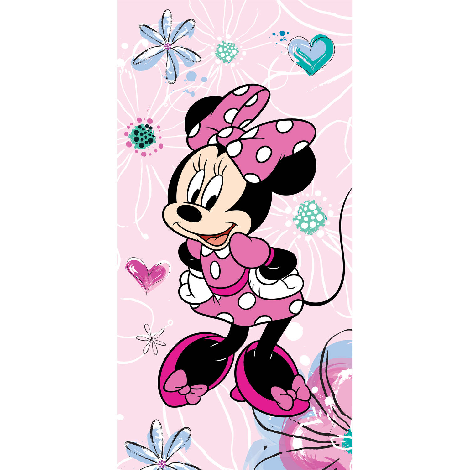 Disney Minnie Mouse Strandlaken Beauty 70 x 140 cm Katoen