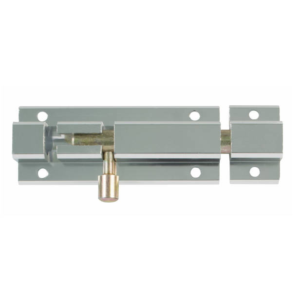 AMIG schuifslot/plaatgrendel - aluminium - 15cm - wit - incl schroeven - deur - raam - Grendels