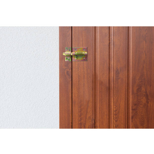 AMIG schuifslot/plaatgrendel - staal - 12cm - gegalvaniseerd - incl schroeven - deur - raam - Grendels