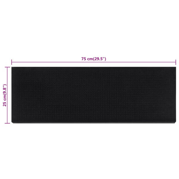 vidaXL Trapmatten 5 st 25x75 cm rubber