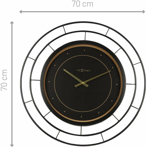 Muurklok Nextime 3270ZW 70 cm