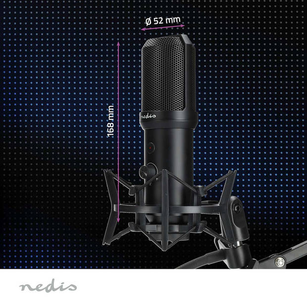 Nedis Streaming- en Gamingmicrofoon - GSMIC410BK