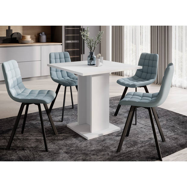 Meubella Eetkamertafel Swen - Wit - 80 cm