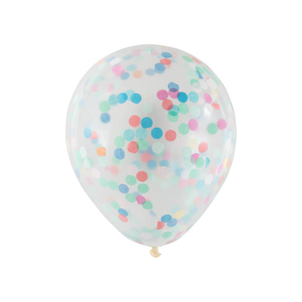 Confetti ballonnen - 6 stuks - 30cm