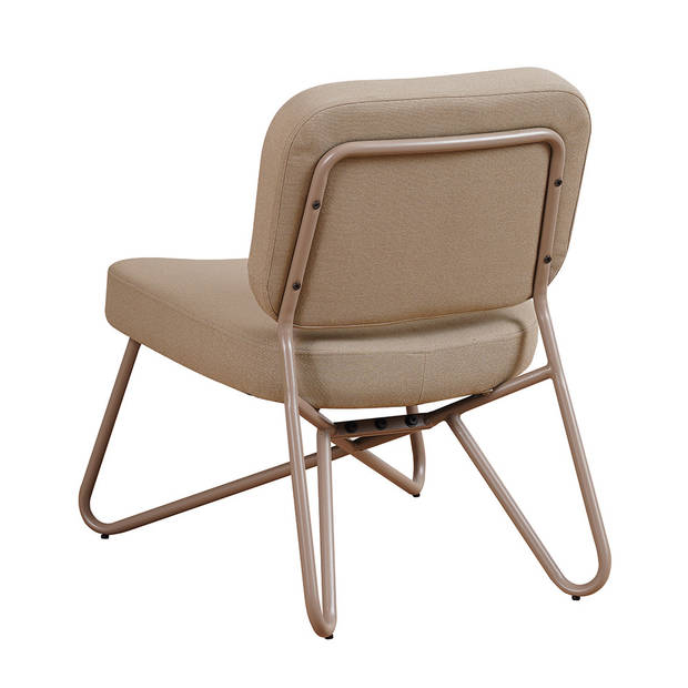 Bronx71 Scandinavische fauteuil Viggo taupe gerecyclede stof.