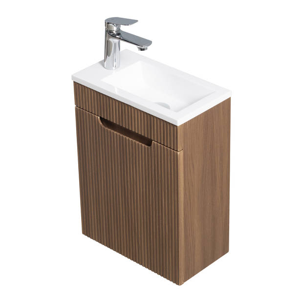 Badplaats Toiletmeubel Thermis 40cm - bruin teak