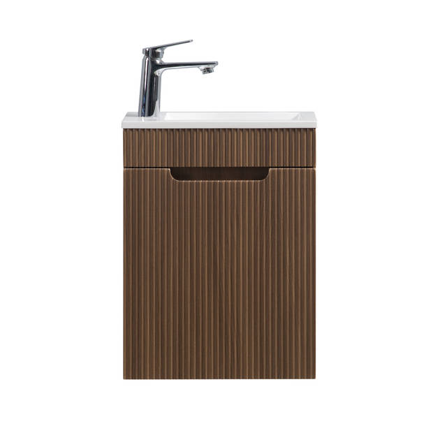 Badplaats Toiletmeubel Thermis 40cm - bruin teak