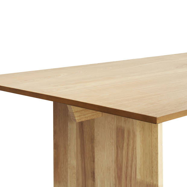 Beliani MOORA - Eettafel-Lichte houtkleur-MDF