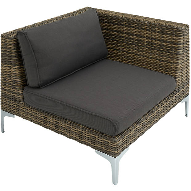 tectake® - Modulaire wicker set Villanova natuur - linkerhoek - 404415