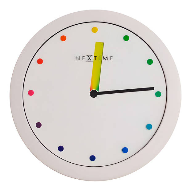 NeXtime klok 3047 Color Change, Ø28 cm, Wall, Brown