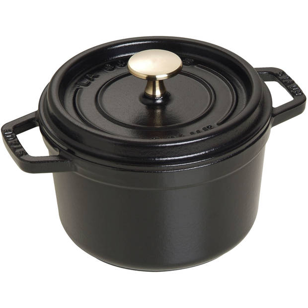 Staub Braadpan / Cocotte - Zwart - ø 16 cm / 1.2 liter