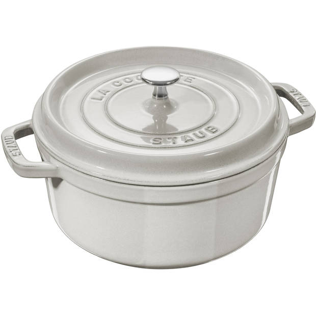 Staub Braadpan / Cocotte - White Truffle - ø 26 cm / 5.2 liter