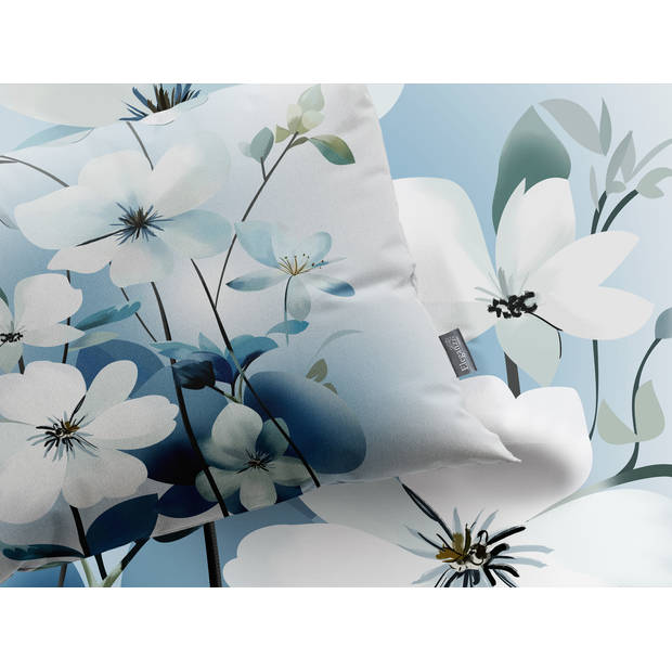 Eleganzzz Dekbedovertrek Micropercal Bouquet of Dreams - blauw 240x200/220cm