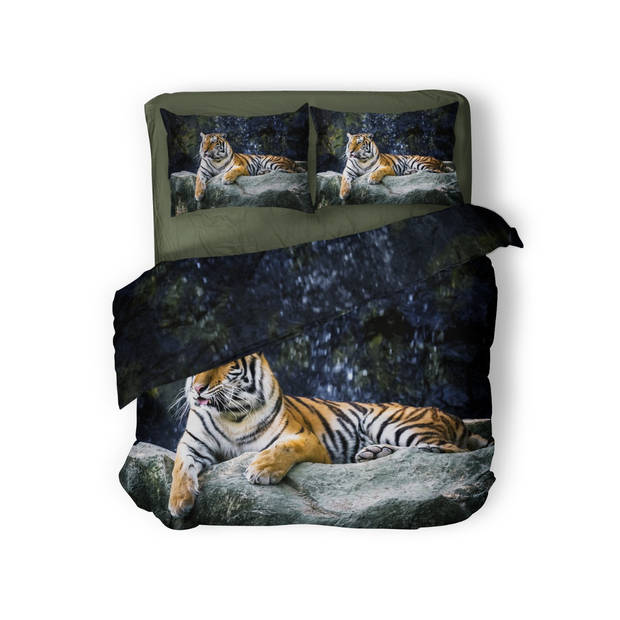 Eleganzzz Dekbedovertrek Micropercal Big Tiger - multi 240x200/220cm