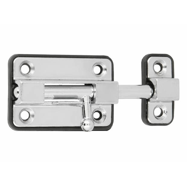 AMIG schuifslot/plaatgrendel - zamak - 3.5cm - verchroomd - incl schroeven - deur - raam - Grendels