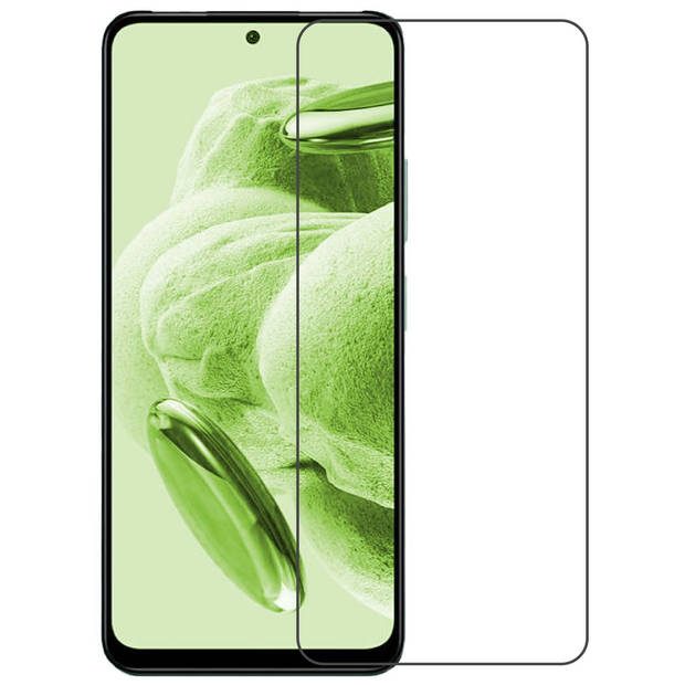 Basey Xiaomi Redmi Note 12 5G Screenprotector Tempered Glass Beschermglas - Transparant