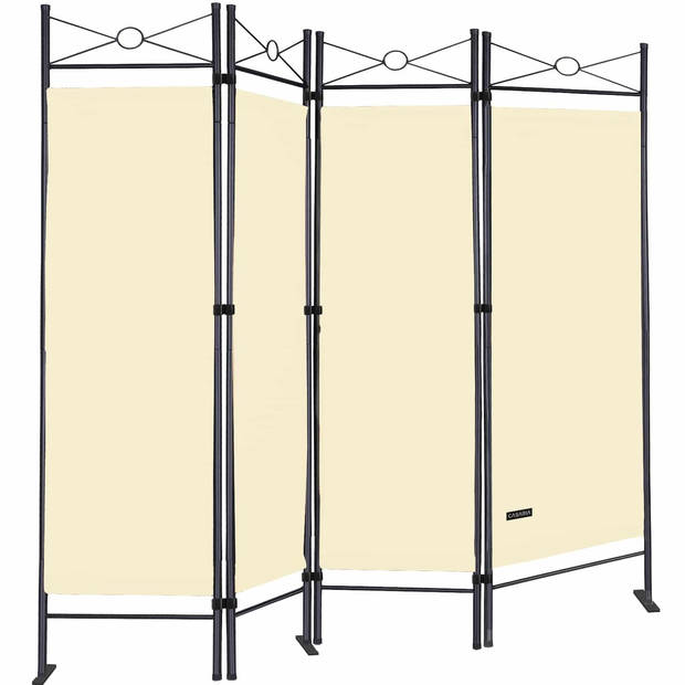 Deubois kamerscherm - wit - 180 x163cm - Polyester